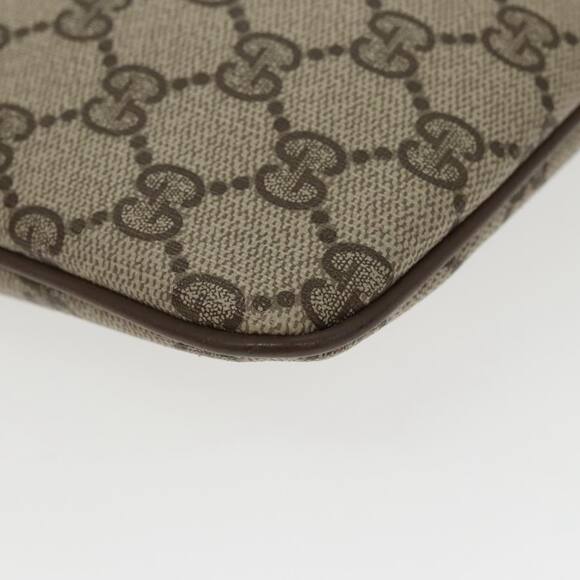 GUCCI GG Supreme Web Sherry Line Shoulder Bag Pvc Beige Gold 904 02 047 - Picture 15 of 16